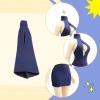 1/12 Action Figure Clothes Doll Costume Accessories Mini Dress Trendy Dress up Women for 6 inch Female Dolls, Navy Blue view 3