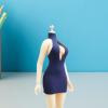 1/12 Action Figure Clothes Doll Costume Accessories Mini Dress Trendy Dress up Women for 6 inch Female Dolls, Navy Blue view 4