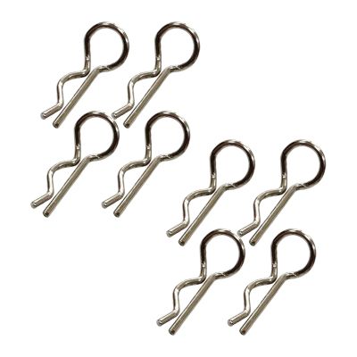 Menolana 8X RC Car Body Shell Clips R Type Pins Metal Replace Spare Parts Shell Pins for 16201Pro 16101 16302 1:16 1:18 Scale Crawler