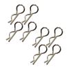 Menolana 8X RC Car Body Shell Clips R Type Pins Metal Replace Spare Parts Shell Pins for 16201Pro 16101 16302 1:16 1:18 Scale Crawler view 1