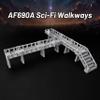 AF690A Sci-Fi Walkways Terrain Set | Modular DND Terrain, RPG Map Props, Dungeon Walls, TTRPG Buildings for Wargames & Tabletop Roleplay view 3