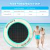 Inflatable Water Hammock Round Floating Ring for Lake & Pool Relaxation | Heavy-Duty River Float for Adults | Pool Lounger Island Platform view 4
