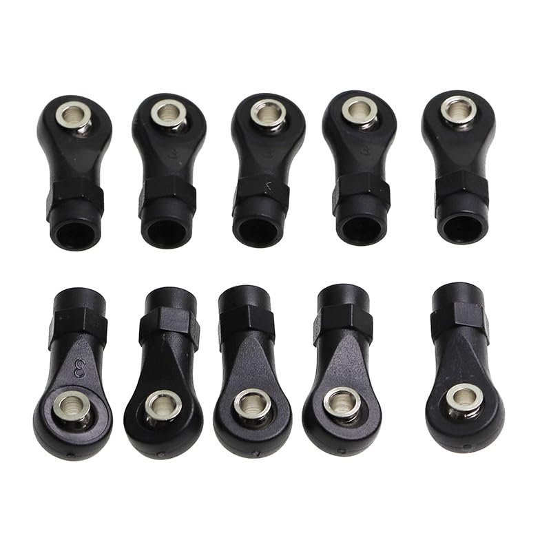 10Pcs Plastic M4 Rod End Link Linkage Balls Joint Head for 1/10 RC Car Crawler Axial SCx10 II 90046 TRAxxAS