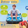 12V Kids Electric Bumper Car, Baby Bumper Car for Toddlers, 360 Spinning Riding Bumping Car with Remote Control, Music, LED Light, Ride on Toys Gift for Boys & Girls view 3
