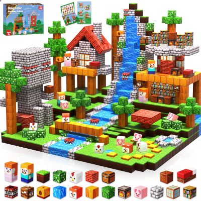 Annexfun 150PCS Magnetic Blocks - Magnetic Building Blocks, Stacking Magnets for Kids, Sensory Toy for STEM Montessori Sensory Toys for Kids 3+ Boys and Girls Christmas Birthday Gifts