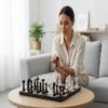 15.7 inches Large Chess Set with High Polymer Zinc Alloy Weighted Chess PiecesChess Sets for Adults and KidsBest Gift for Chess Enthusiasts view 4