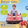 12V Electric Bumper Car for Toddlers Kids Ride on Toys, 360 Degree Spin Riding Bumping Car with Remote Control, Music, LED Light, Baby Bumper Car Gifts for Boys and Girls view 3