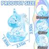 1Pcs Glitter Stress Relief Unicorn Squishy Toy Cute Malt Sugar Filled Unicorn Squishy Sensory Fidget Toy for Kids Adults Anxiety Relief Birthday Party Favors Gift (Blue) view 2