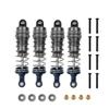 4pcs Metal Shock Absorber Damper Compatible With MN128 MN86 MN86S MN86K MN86KS MN G500 1 12 Scale RC Crawler Car Upgrade Parts(TITANIUM) view 1