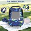 Windproof Baby Car Seat Cover, 3D Mink Dot Infant Car Seat Canopy with Breathable Mesh Window, Baby Carrier Cover for All Seasons, Easy Access Carseat Carrie Snug Fit Stroller, (Dinosaur) view 4
