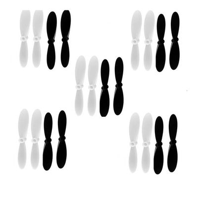 20pcs 55MM Long Propeller Set Compatible With X4 H107 H107C H107D Quadcopter Drone 10 Pairs Replacement Parts(2 PAIR)
