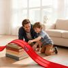 Flexible Race Car Ramp Track for Kids Toy 4 Small Race Cars and 8 Suction Cups Compatible with Hot Wheels and Diecast 1/64th Cars, Rolls Up Portable Racetrack for Ages 3 & Up (Red) view 3
