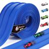 3-Lane Flexible Race Track for Kids with 6 Race Cars, 15 Ft Flex Track Compatible with Hot Wheels and Diecast 1/64 Scale Cars, Safe and Durable Materials, Birthday Gifts for Kids Age 3-7 view 1