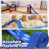 3-Lane Flexible Race Track for Kids with 6 Race Cars, 15 Ft Flex Track Compatible with Hot Wheels and Diecast 1/64 Scale Cars, Safe and Durable Materials, Birthday Gifts for Kids Age 3-7 view 4