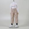 1/6 Scale Female Clothes, Commuter Daily Wear Casual Outfits for 12-inches Female Action Figure Body Doll, Short / Long Sleeves Tops & Wide-Leg / Cuffed Trousers Clothing (Beige Cuffed Trousers) view 1