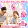 1Pcs Pink Unicorn Squishies Sugar Ball Squeeze Fidget Toys for Kids and Adults Kawaii Unicorn Sugar Ball Squishy Animal Decompression Squeeze Stress Toys for Surprise Gift Theme Party Favors view 3