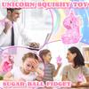 1Pcs Pink Unicorn Squishies Sugar Ball Squeeze Fidget Toys for Kids and Adults Kawaii Unicorn Sugar Ball Squishy Animal Decompression Squeeze Stress Toys for Surprise Gift Theme Party Favors view 4