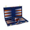 15-Inch Portable Backgammon Set with Faux Leather Case Classic Board Game with Dice, Chips & Doubling Cube for Travel & Home Entertainment view 1