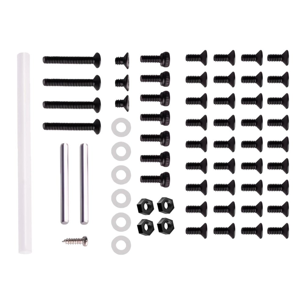 1: 28 RC Car Hardware Set W/PTFE Tube Accessories, Components, DIY Enthusiasts for Chassis Assembly RC Screw Kit