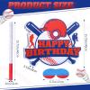 Jerify Large Baseball Piata for Kids 15.75 x 15.75 Inches Baseball Piata with Bat and Blindfold Sports Theme Party Decoration Supplies for Birthday Party view 2