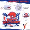 Jerify Large Baseball Piata for Kids 15.75 x 15.75 Inches Baseball Piata with Bat and Blindfold Sports Theme Party Decoration Supplies for Birthday Party view 3