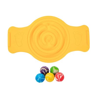 Aymzbd Balance Board Labyrinth disks Sensory Training Practical Portable Multipurpose Wobble Stability Board for Snowboarding Kids, Yellow