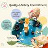 MEKA Small 28"x28" Tuff Tray Olive Green, Indoor Activity Sensory Tray Children, Outdoor Play Sand and Water Table for Toddlers and Kids, Toy Boys Girls view 3