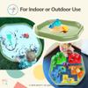 MEKA Small 28"x28" Tuff Tray Olive Green, Indoor Activity Sensory Tray Children, Outdoor Play Sand and Water Table for Toddlers and Kids, Toy Boys Girls view 4