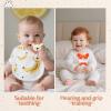 DJAFS Wooden Baby Rattle Handmade Crochet Animal Organic Sensory Toy for Teething Newborns, Infant Grip Trainer & Safe Baby Shower Gift (Customization Options) view 4
