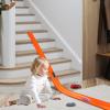 Dikopubby Flexible Race Track for Kids, 15FT Car Track with 4 Suction Cups and 6 Different 1/64th Cars - STEM Racing Toy for Boys & Girls Ages 3+ (Orange) view 4