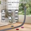Dikopubby Flex Track Race Set for Kids, 15FT Starter Set Car Track with 4 Suction Cups and 6 Diecast 1/64th Cars - STEM Racing Toy for Boys & Girls Ages 3+ (Upgrade Orange) (Grey) view 2