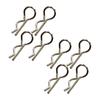 8 Pieces RC Car Body Shell Clips Accessory Easy to Install Replace R Clips R Type Pins for 16101 18101 16307 1/16 1/18 Truck view 1