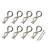 8 Pieces RC Car Body Shell Clips Accessory Easy to Install Replace R Clips R Type Pins for 16101 18101 16307 1/16 1/18 Truck view 2
