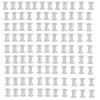 100Pieces Heavy Duty Rivets Nut Assortment for Home Office School Use Metal Flat Thread Rivets Nutserts Fasteners Heavy Duty Ledgers Fasteners for Thick Paper view 1