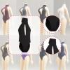 1:12 Scale Action Figure Clothes Costume Accessories Swimsuit Cosplay Trendy Doll Clothes for 6'' Female Dolls Figure, Black view 2