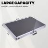 34"x22" Card Display Case with Lock,Aluminum Reinforcement,Portable Trade Show Display Case-Sliver,for Sports Card,Jewelry Craft Collector Shows,Collectible Cards view 2