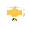 kowaku Balance Board Labyrinth disks Sensory Training Wobble Board Maze Rocking Seesaw for Skateboarding Surfing Indoor, Yellow view 2