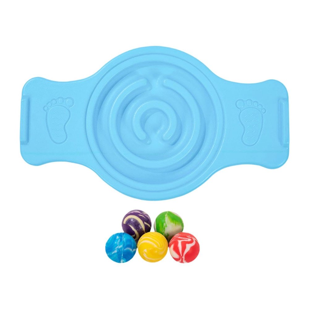 kowaku Balance Board Labyrinth disks Sensory Training Wobble Board Maze Rocking Seesaw for Skateboarding Surfing Indoor, Blue