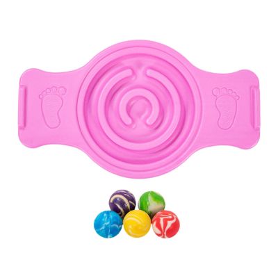 kowaku Balance Board Labyrinth disks Sensory Training Wobble Board Maze Rocking Seesaw for Skateboarding Surfing Indoor, Pink