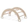 Climbing Arch with Map Design Pillow | Montessori Climbing Arch with Pillow  Wooden Indoor Rocker Arch for Toddlers | Gross Motor Skills & Sensory Play for Kids 1-10 Birthday Gift (Map) view 3