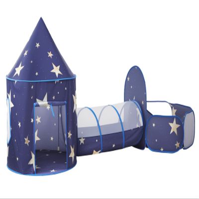 3PC Kids Play Tent with Tunnel and Ball Pit, Pop up Play Tents for Toddlers, Space World Playhouse for Indoor & Outdoor Use, Starry Sky Tent with Carry Bag, Ideal Gifts for Boys & Girls
