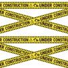 2 Rolls Under Construction Party Tape, 98.4 Feet x 11.8 Inch Construction Caution Tape Black and Yellow Hazard Barrier Warning Tape Funny Zone Decorations for Birthday Creative Theme Party Supplies view 1