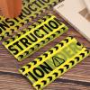 2 Rolls Under Construction Party Tape, 98.4 Feet x 11.8 Inch Construction Caution Tape Black and Yellow Hazard Barrier Warning Tape Funny Zone Decorations for Birthday Creative Theme Party Supplies view 3