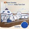 3PC Kids Play Tent with Tunnel and Ball Pit, Pop up Play Tents for Toddlers, Rocket Ship Playhouse for Indoor & Outdoor Use, Boys Spaceship Tent Set with Carry Bag, Ideal Gifts for Kids view 4