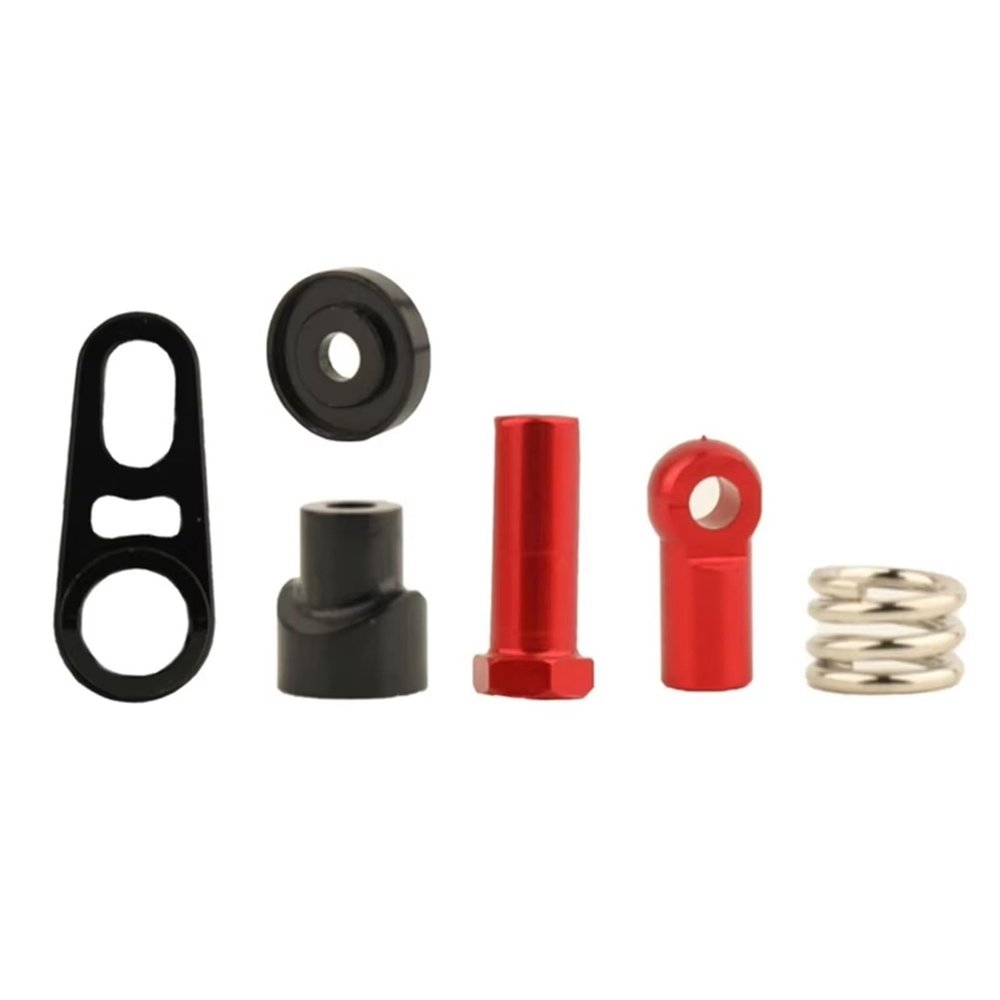 Compatible with Axial for SCX6 1/6 RC Crawler Car Upgrades Parts Accessories Metal 2-Speed Servo Saver Set AXI252025 for Black RC Car Accessories Spare