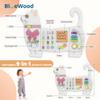 BlueWood Wooden Wall Busy Board Panels, Toddler Learning Activity Center, Montessori Philosophy Sensory, Educational Toys, Conducive to All-Round Development - Cat view 2