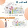 BlueWood Wooden Wall Busy Board Panels, Toddler Learning Activity Center, Montessori Philosophy Sensory, Educational Toys, Conducive to All-Round Development - Rabbit view 2