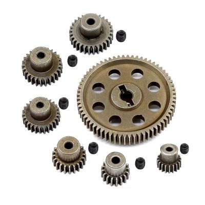 Compatible with HSP for Himoto for Amax for Redcat 94111 1/10 RC Car Parts 11184 Metal Diff Main Gear 64T Motor Pinion Gears RC Car Accessories Spare