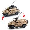 3PCS Armored Vehicle Building Block, Military Vehicle Building Toy for Kids Age 8-12+, Army Battle Brick, Military Car Model Toys Gifts for Boys (4 Styles) view 4