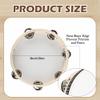 10 Pcs 8 Inch Adult Wedding Tambourines Drum Wooden Handheld Drums Metal Jingles Drums Musical Instruments Percussion for Church Wedding Party Favor view 2
